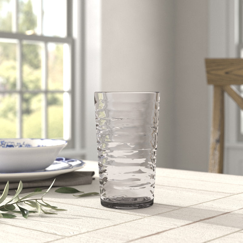 Celise Foundry Acrylic Drinking Glass - Grey - 20.6 oz (Set of 6)