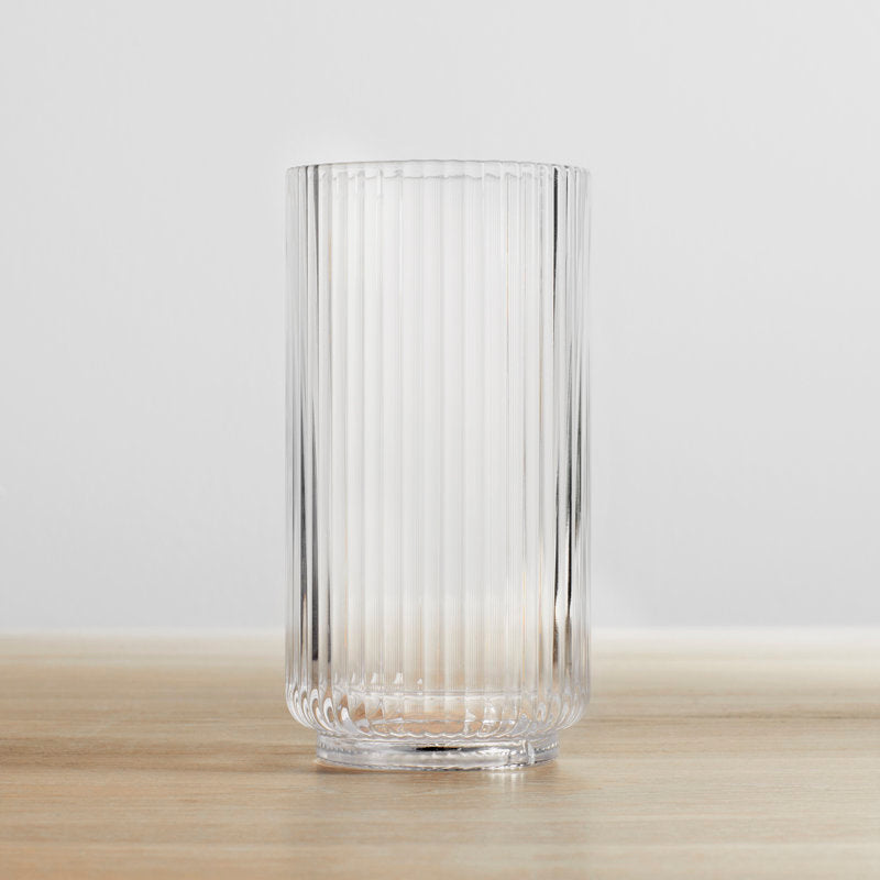 Laya Fluted Acrylic Drinking Glass (Set of 6)