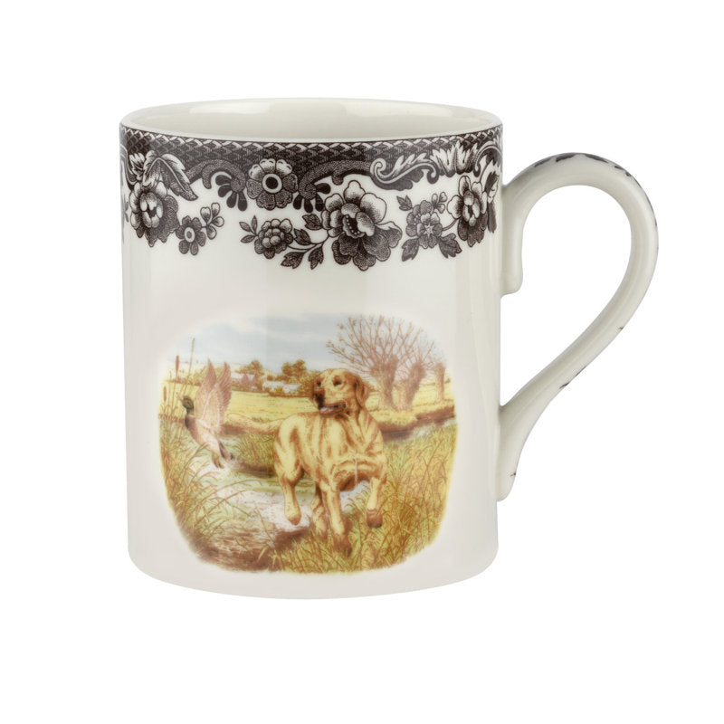 Spode Woodland Dogs Mug 16 Oz Yellow Labrador